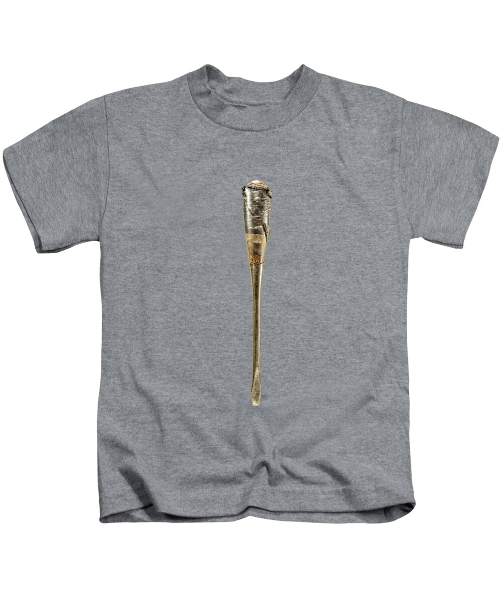 Antique Kids T-Shirt featuring the photograph Screwdriver With Tape Handle by YoPedro