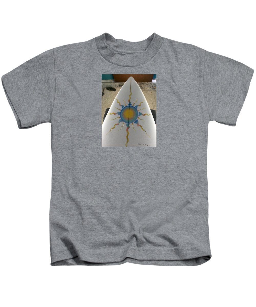 Sunshine Kids T-Shirt featuring the photograph Shaping and painting by Paul Carter