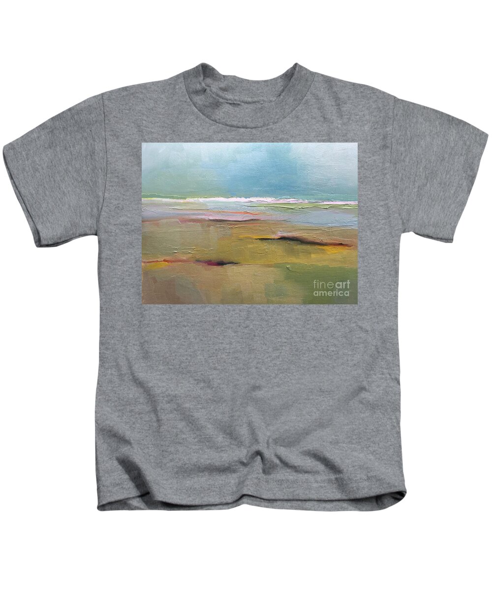Landscape Kids T-Shirt featuring the painting Shoreline by Michelle Abrams