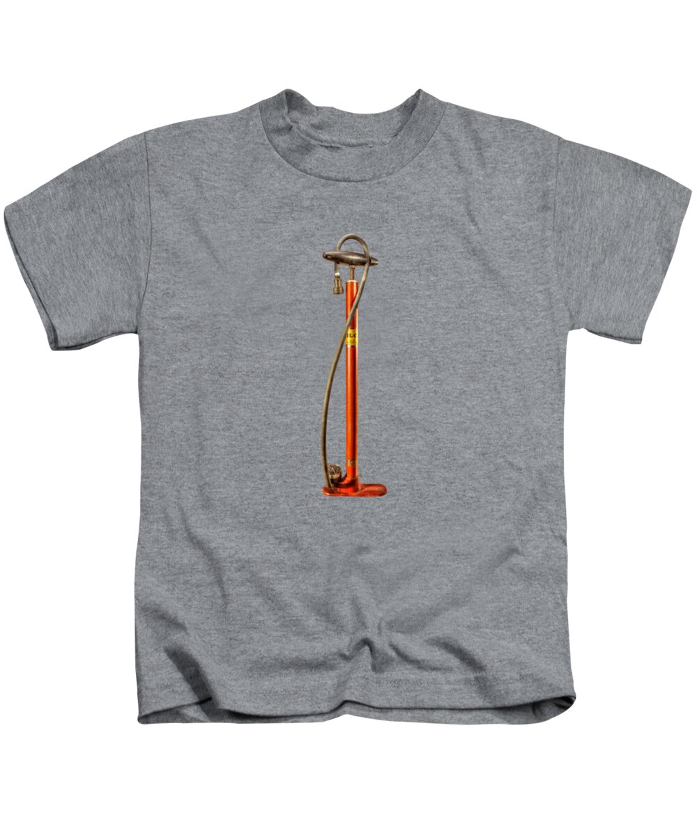 Hand Kids T-Shirt featuring the photograph Silca Pump by YoPedro