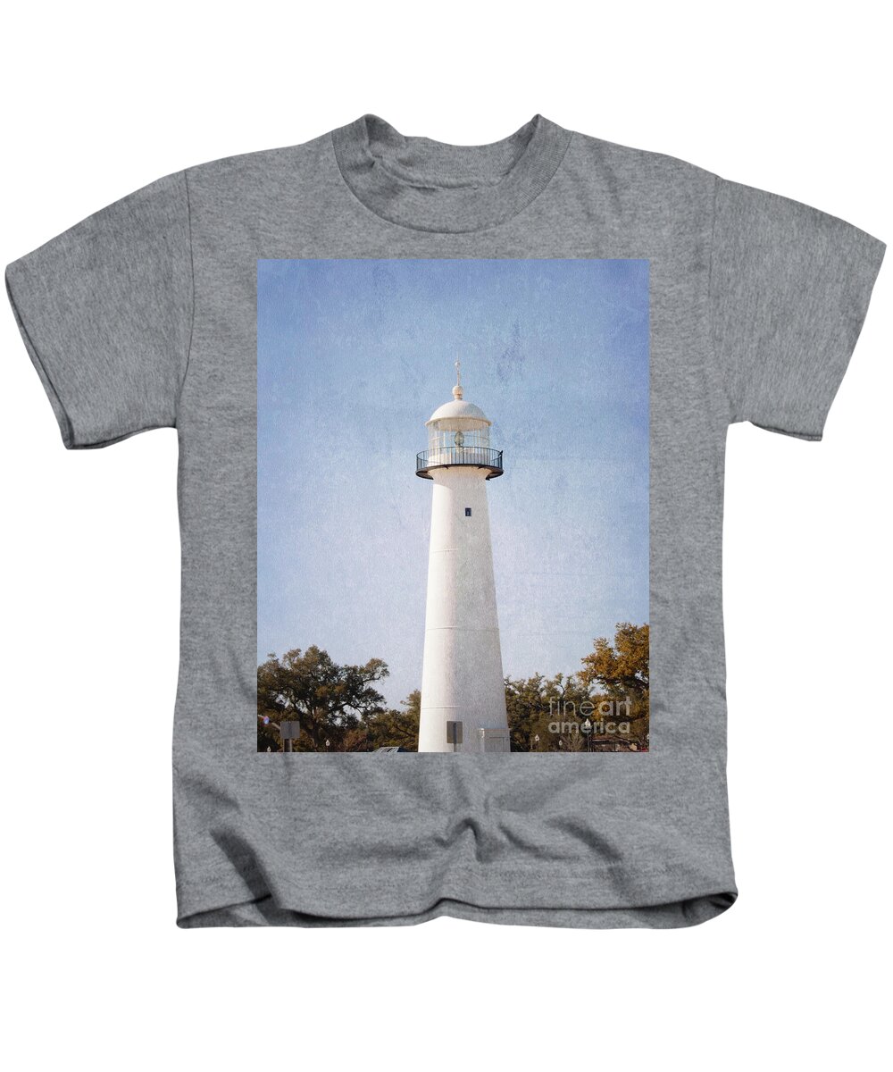 Lighthouse Kids T-Shirt featuring the photograph Simply Lighthouse by Roberta Byram