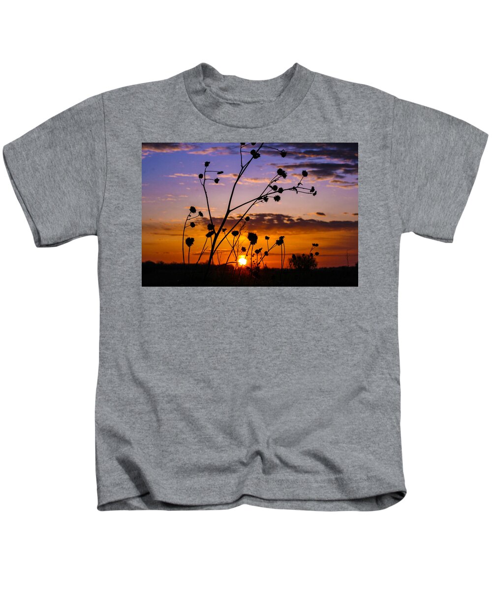 Sunrise Kids T-Shirt featuring the photograph Nebraska Sunrise by Mindy Musick King