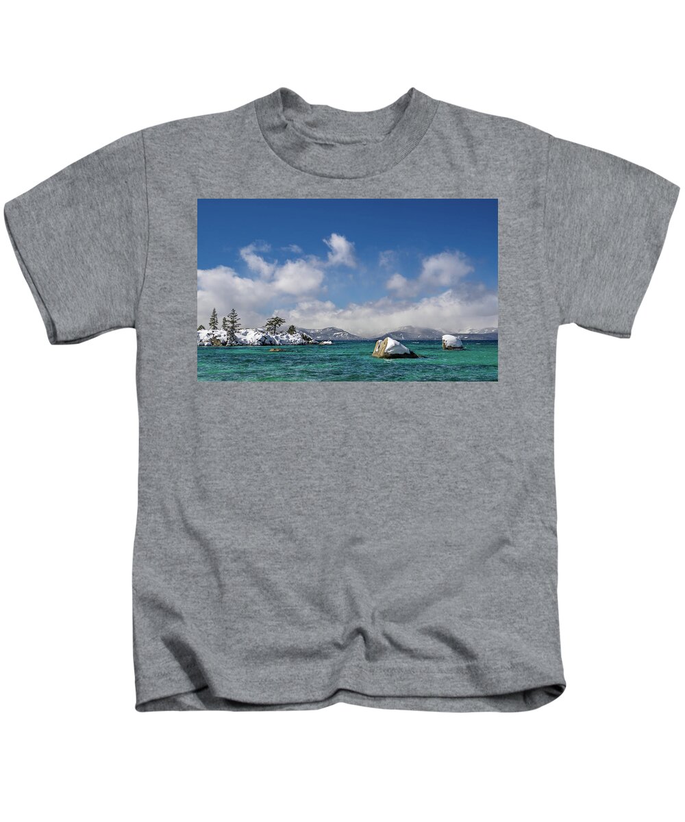 Snow Kids T-Shirt featuring the photograph Spring snow by Martin Gollery