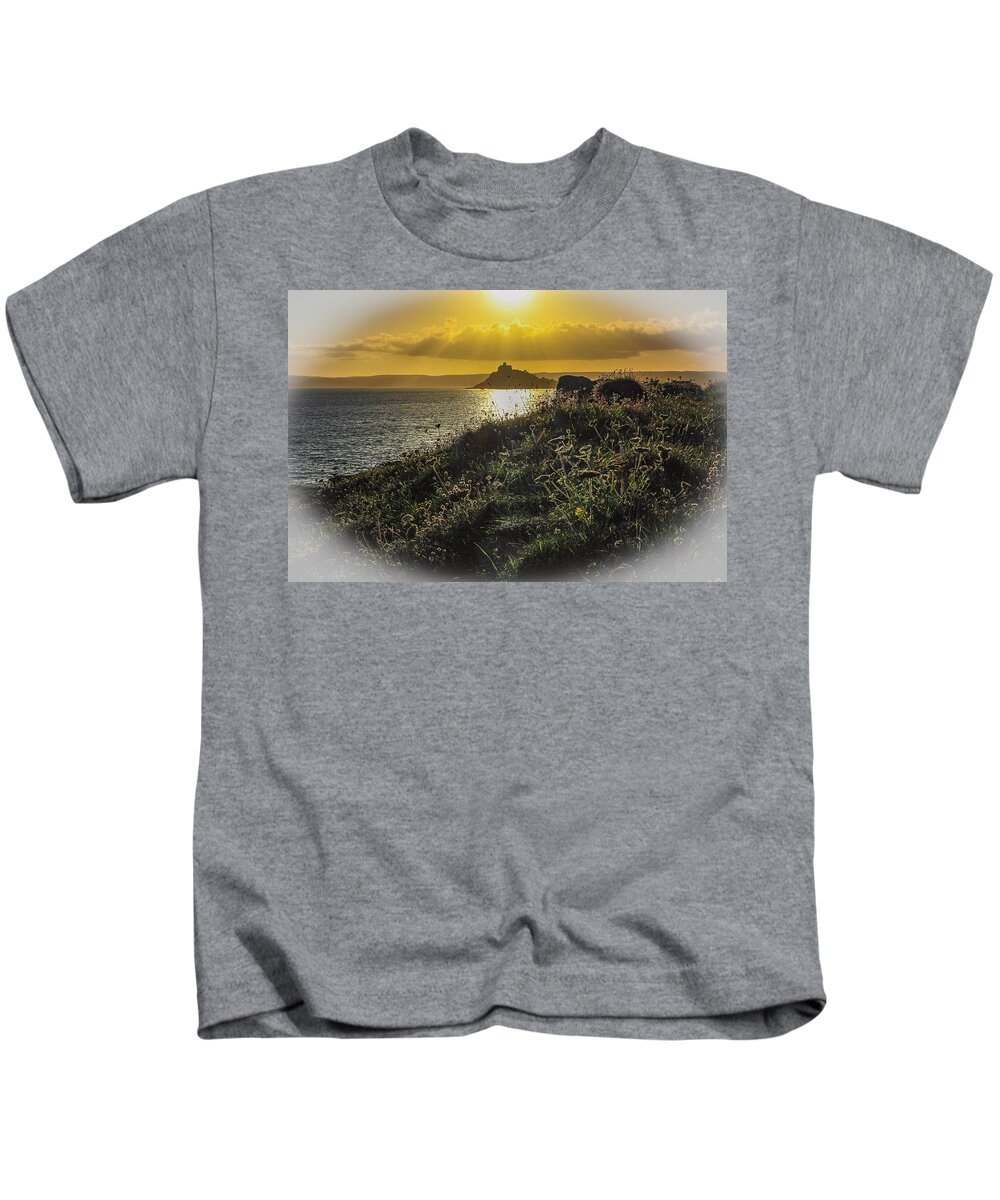 Landscape Kids T-Shirt featuring the photograph St Michaels mount by Claire Whatley