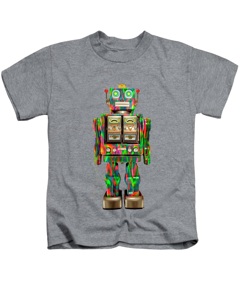 Art Kids T-Shirt featuring the photograph Star Strider Robot Psyc by YoPedro