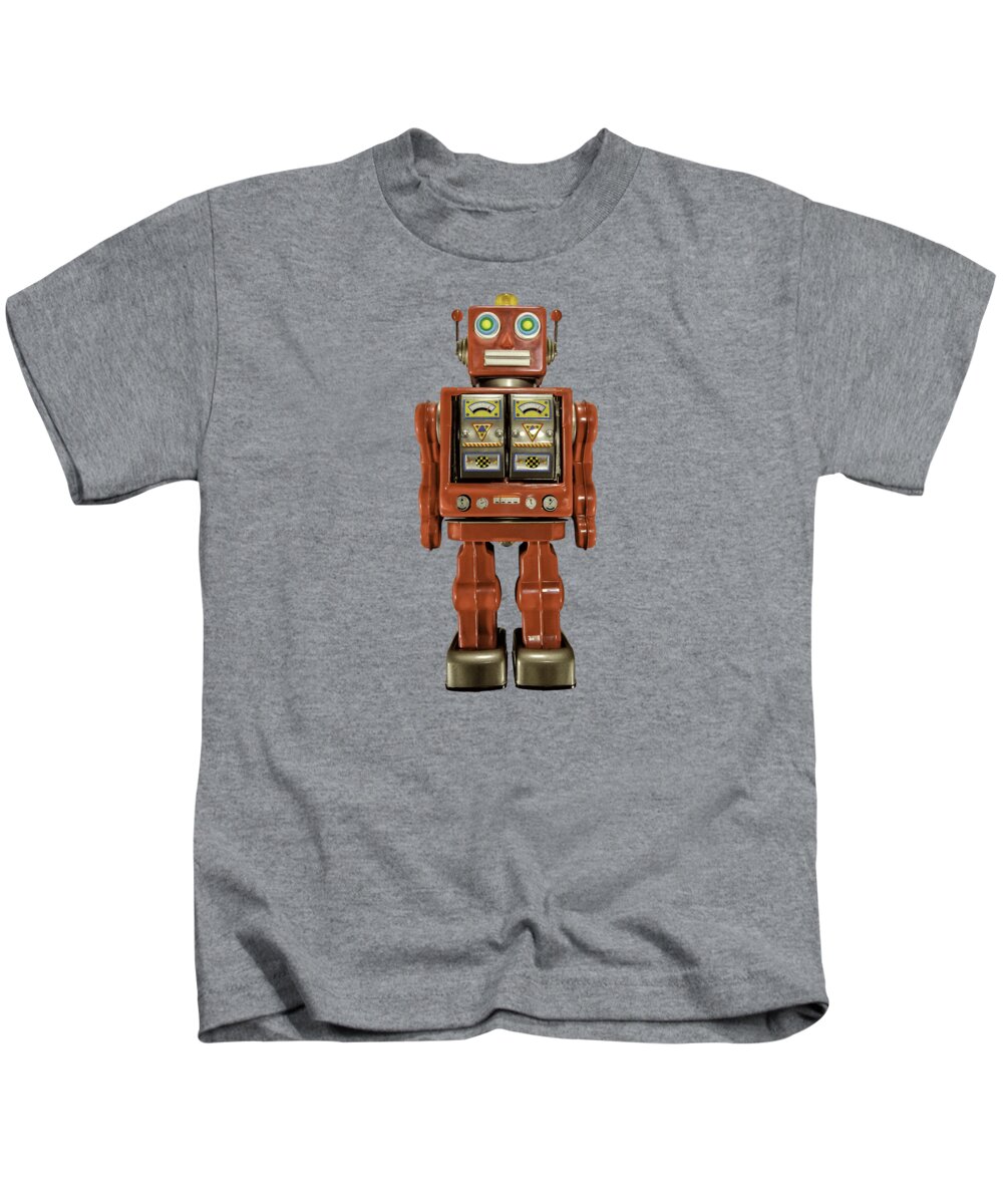 Classic Kids T-Shirt featuring the photograph Star Strider Robot Red by YoPedro