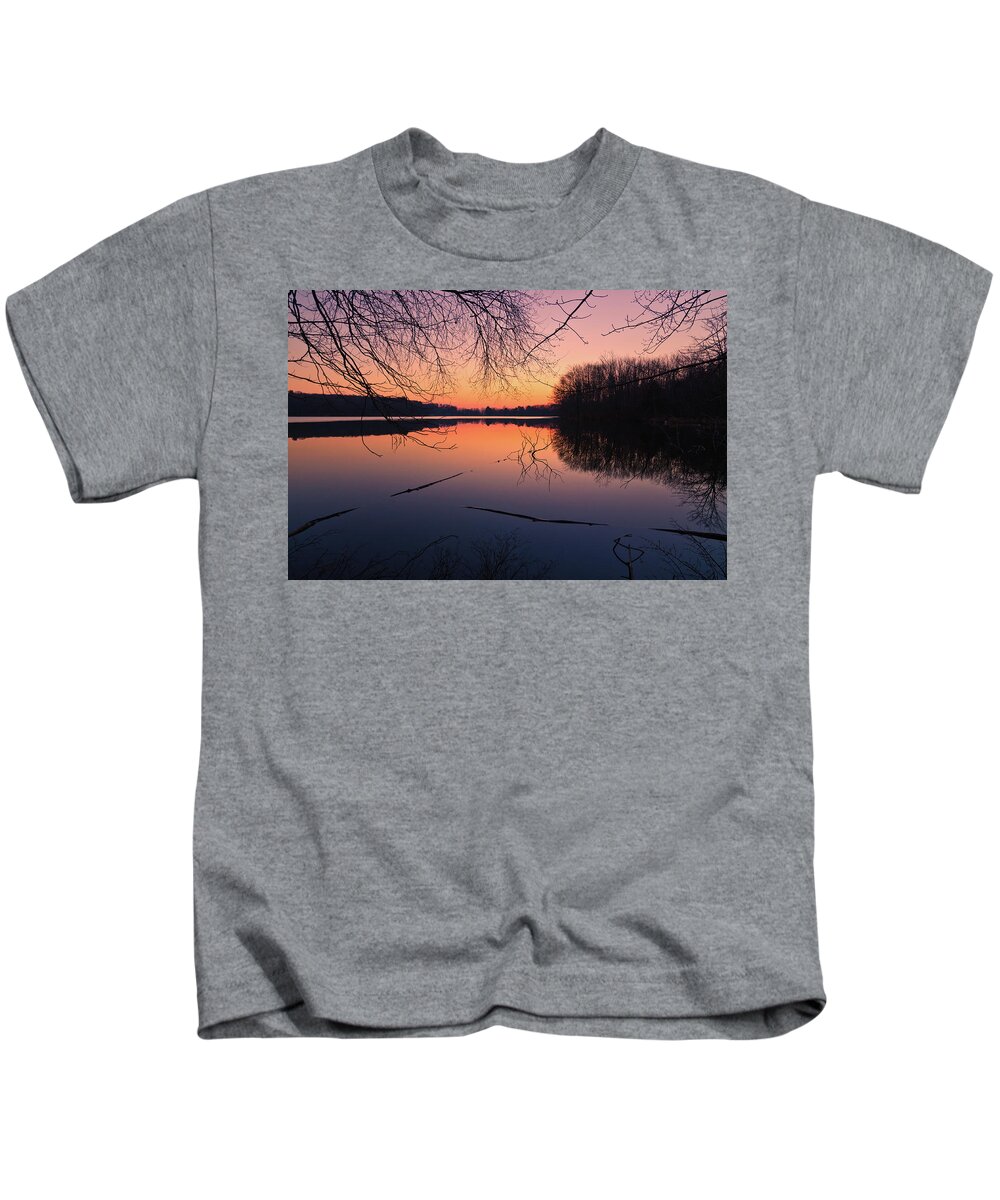 Crescent Lake Kids T-Shirt featuring the photograph Stillness by Craig Szymanski