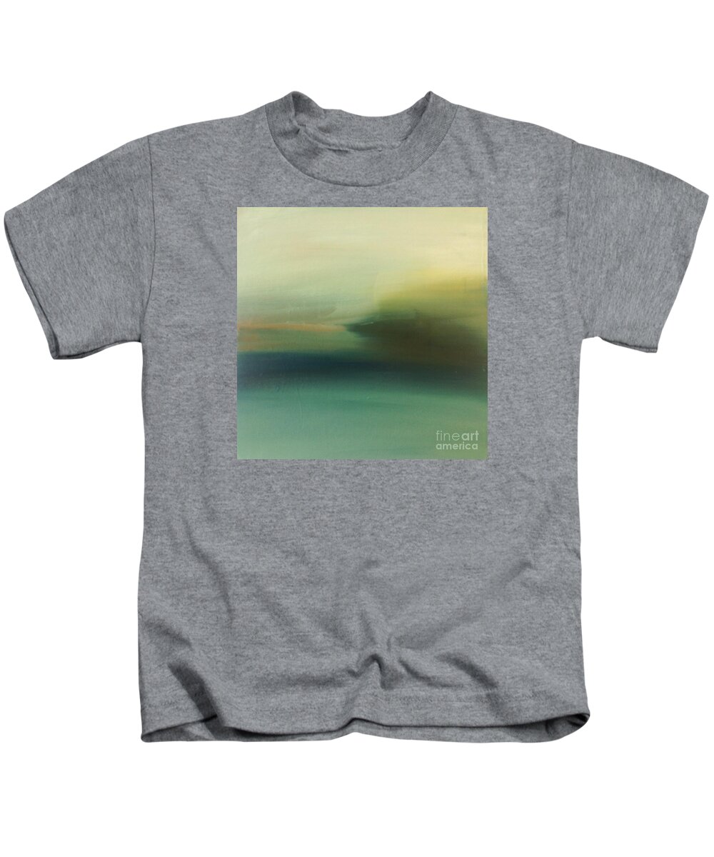Landscape Kids T-Shirt featuring the painting Storm Over Cuba by Michelle Abrams