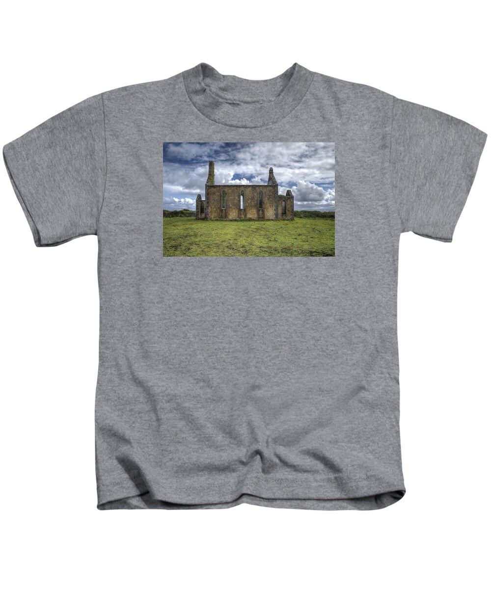 St. Thomas Church Kids T-Shirt featuring the photograph StThomas Church in Aran Islands, Inis Mor by Enrico Pelos