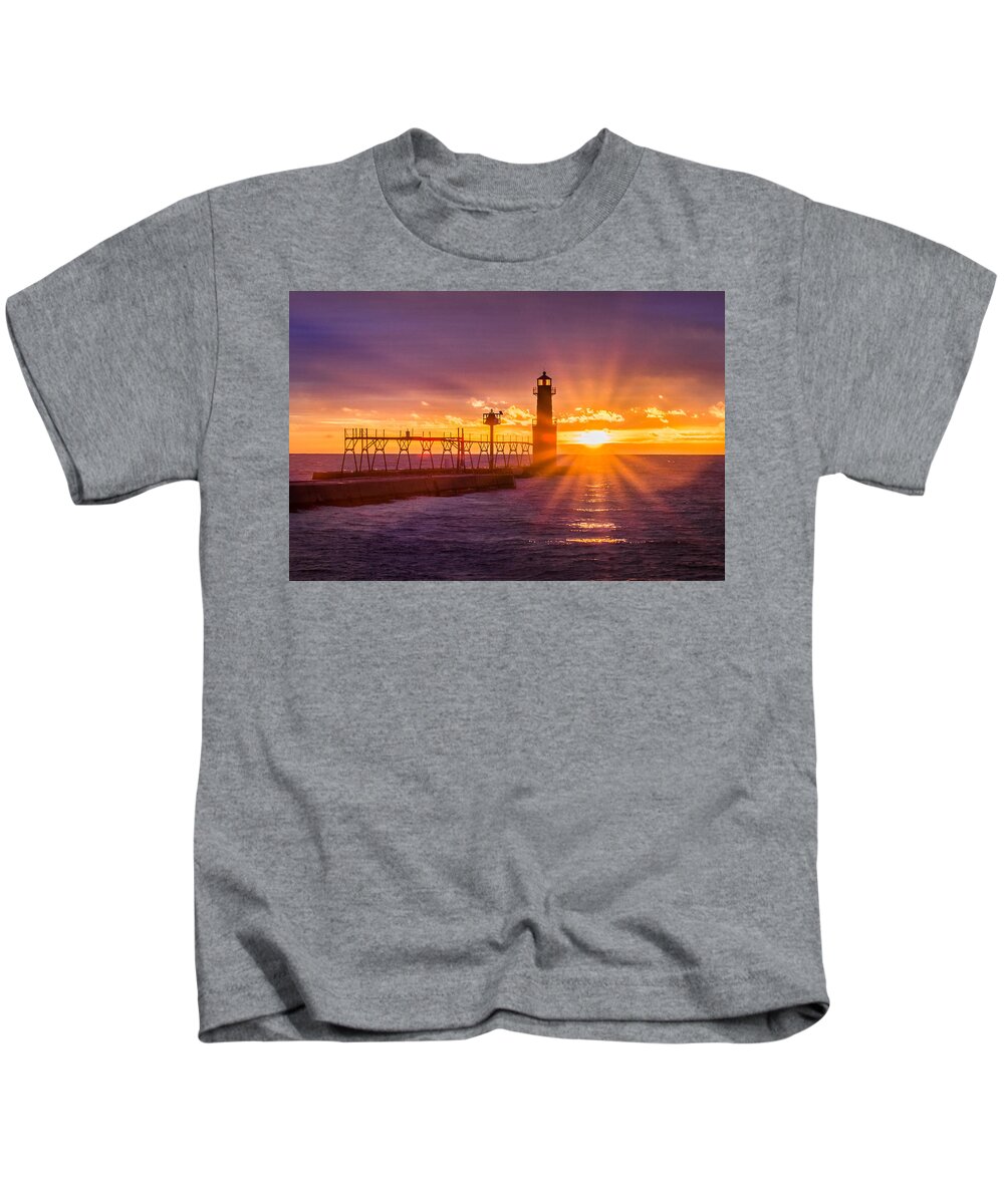 Lighthouse Kids T-Shirt featuring the photograph Sudden Outburst by Bill Pevlor