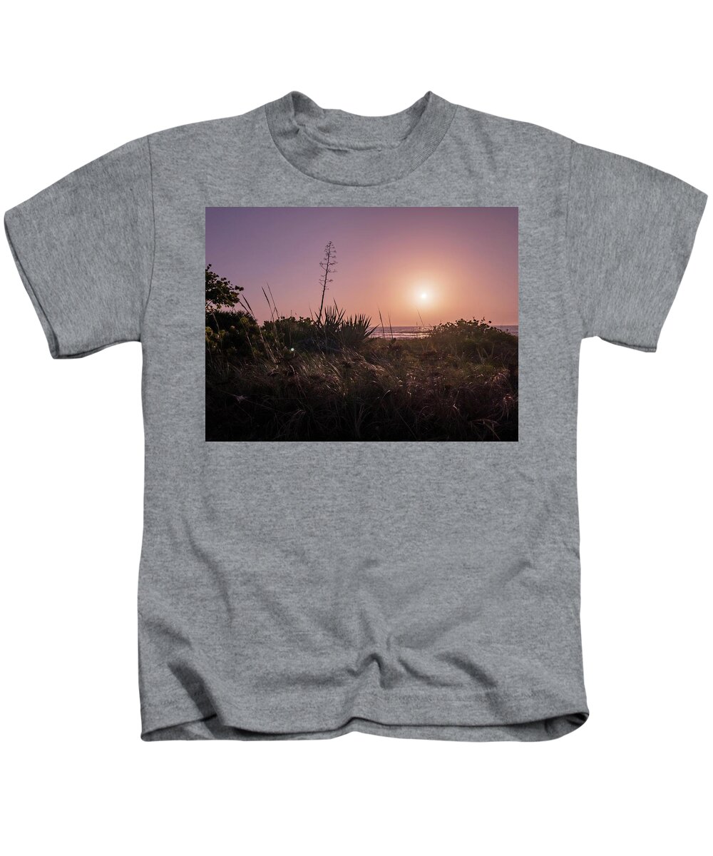 Sunrise Kids T-Shirt featuring the photograph Sunrise By The Atlantic by Carlos Avila
