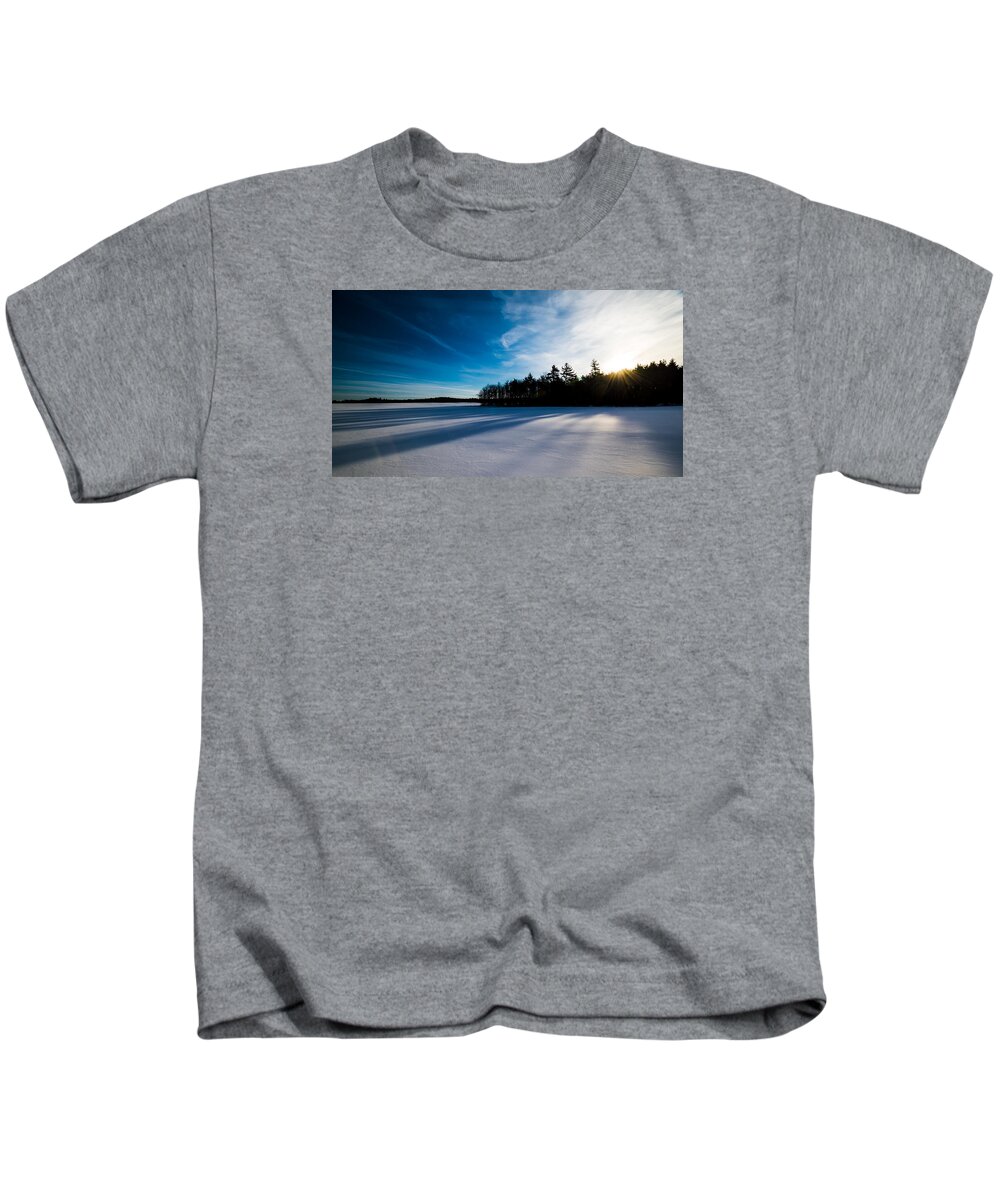 Sunrise Kids T-Shirt featuring the photograph Sunrise in Winter by Robert McKay Jones