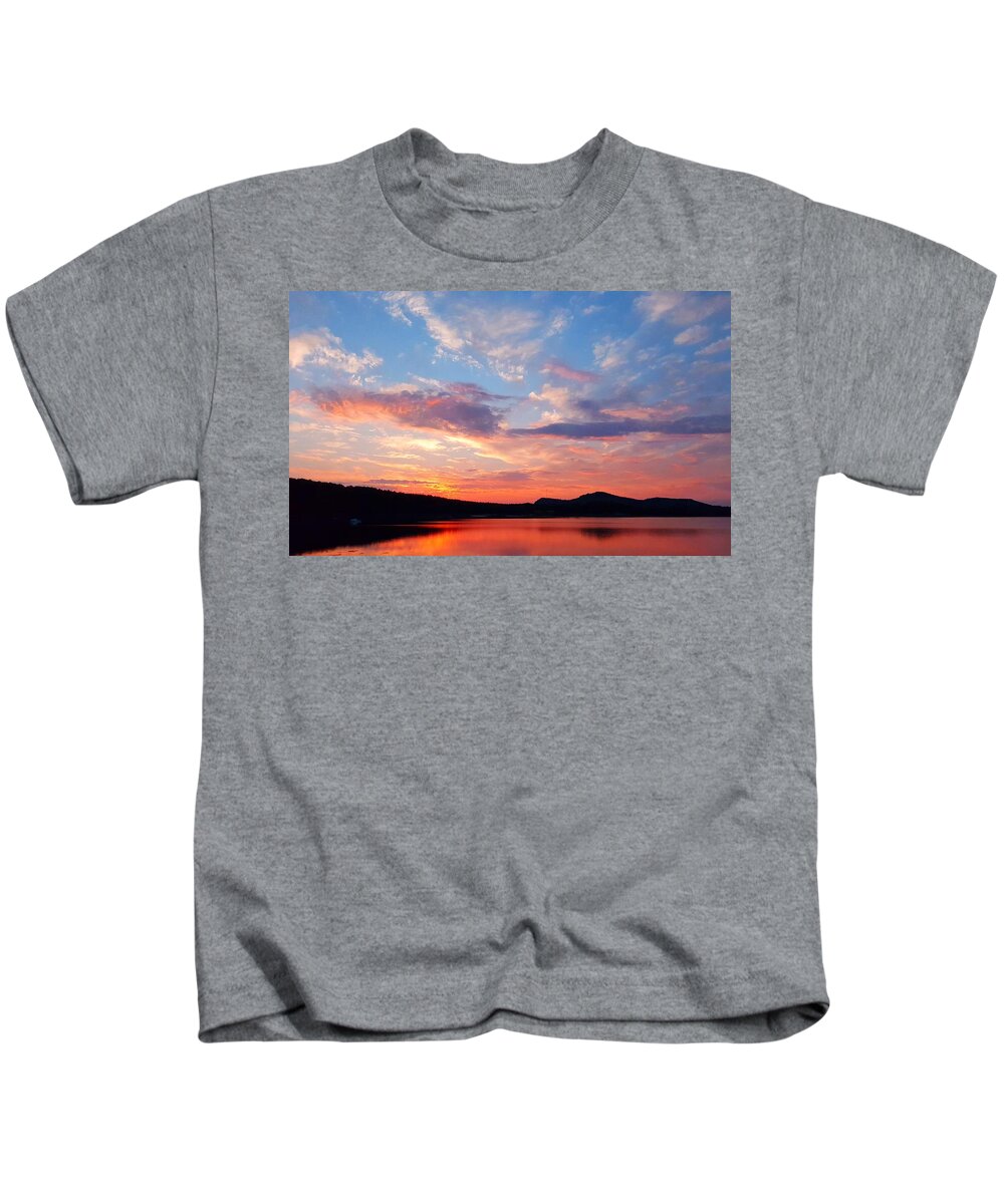 Sea Kids T-Shirt featuring the photograph Sunset at Ministers Island by Michael Graham