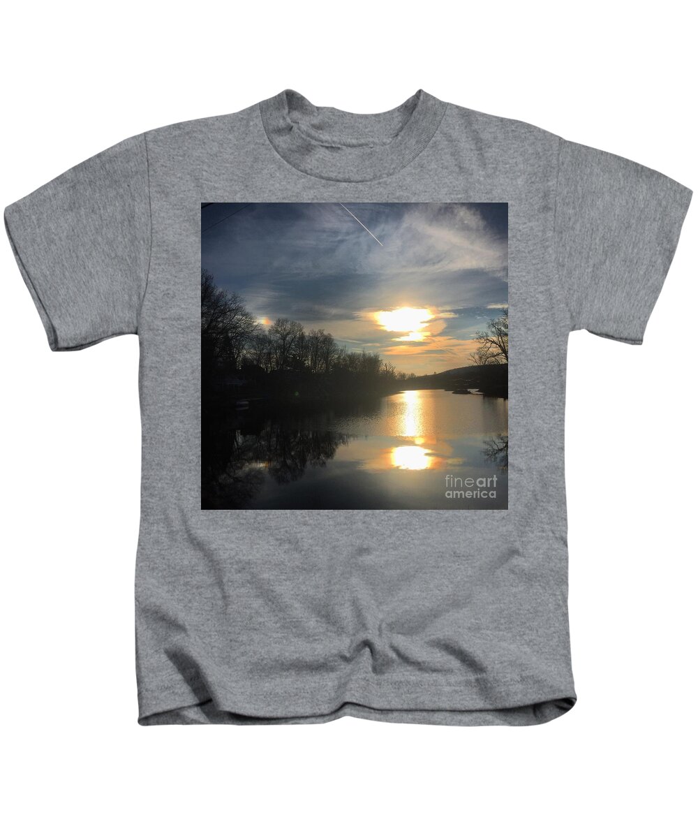 Cloud Kids T-Shirt featuring the photograph Sunset by Jason Nicholas
