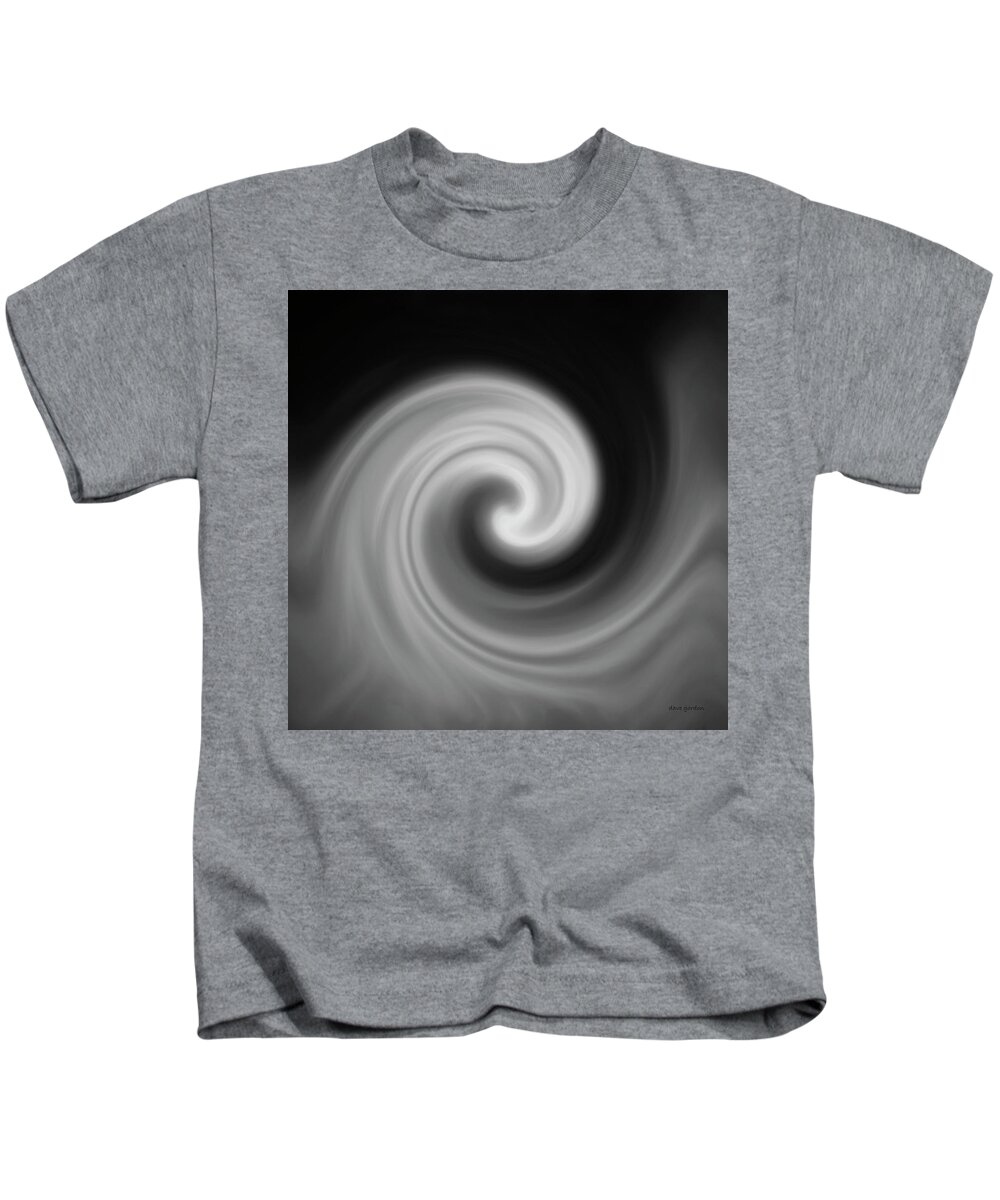Black Kids T-Shirt featuring the photograph Swirl Wave II by David Gordon