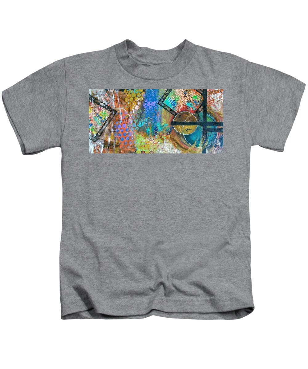 Happy Kids T-Shirt featuring the painting Tada by Valerie Josi
