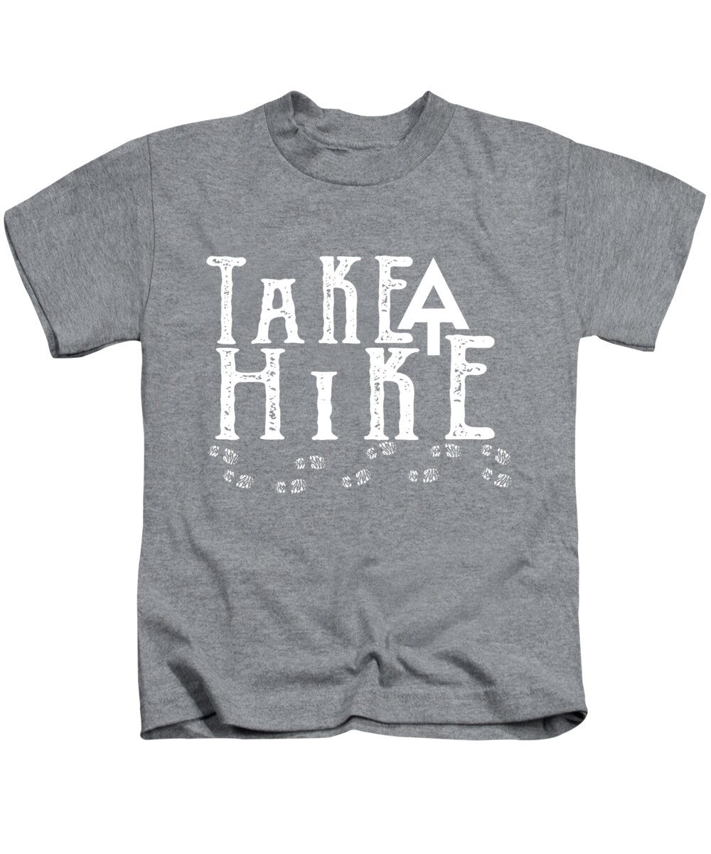 Appalachian Trail Tshirt Kids T-Shirt featuring the digital art Take A Hike by Heather Applegate