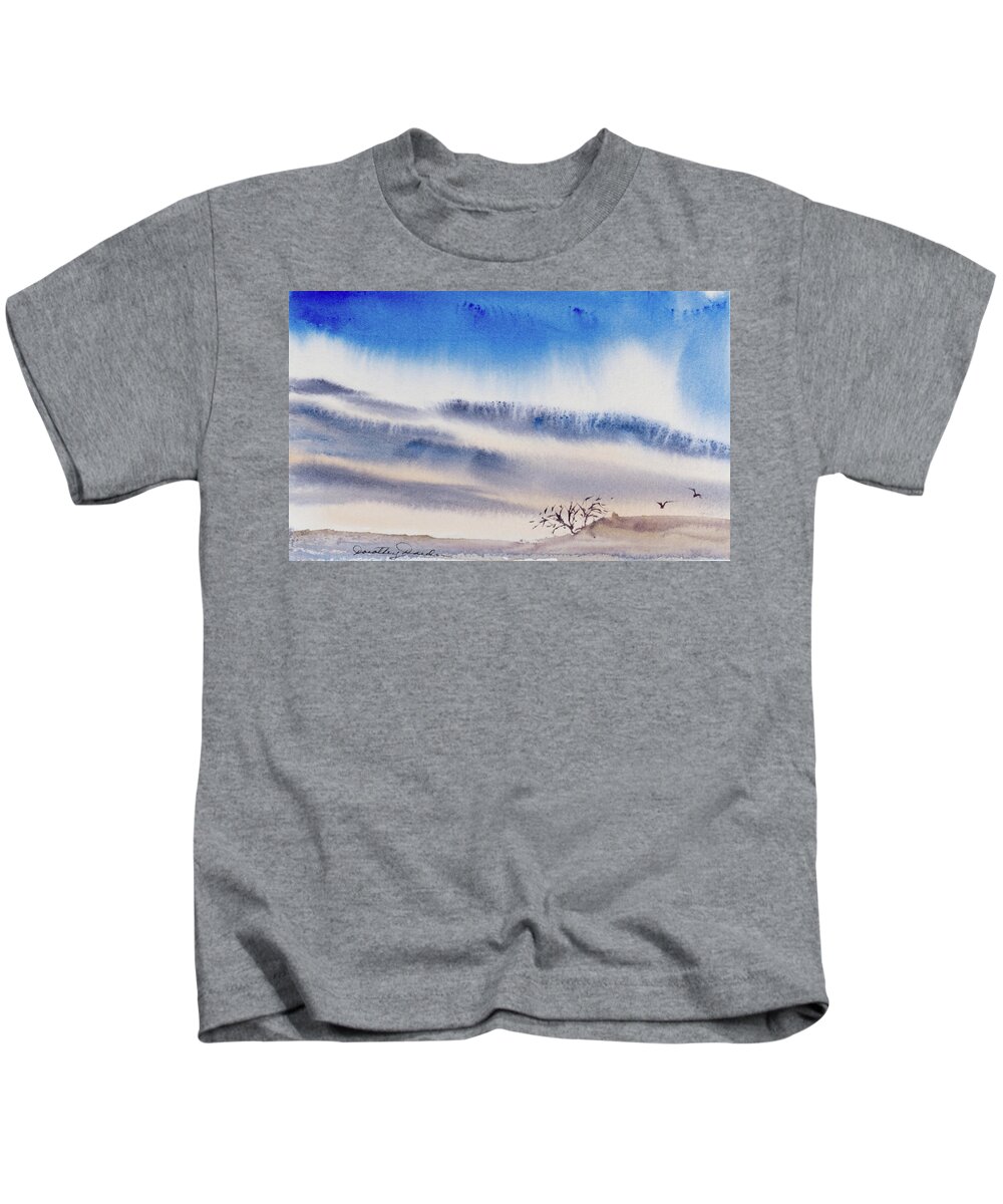 Australia Kids T-Shirt featuring the painting Tasmanian skies never cease to amaze and delight. by Dorothy Darden