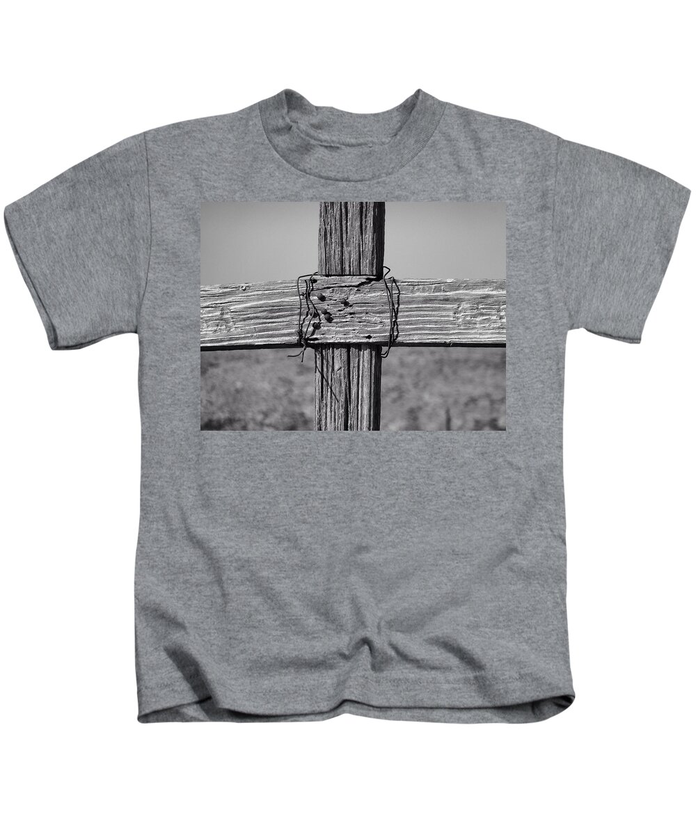 Cross Kids T-Shirt featuring the photograph Terlingua by Gia Marie Houck