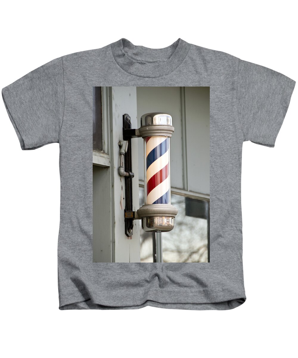 Barber Kids T-Shirt featuring the photograph The Barber Shop 4 by Angelina Tamez