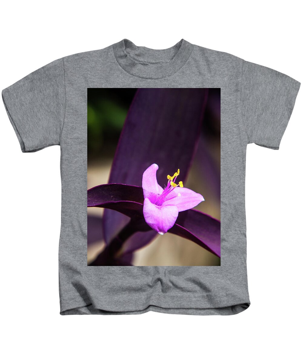 Flower Kids T-Shirt featuring the photograph The Color Purple by Stewart Helberg