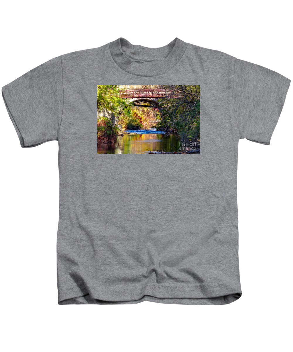 Bill Norton Kids T-Shirt featuring the photograph The Creek by William Norton