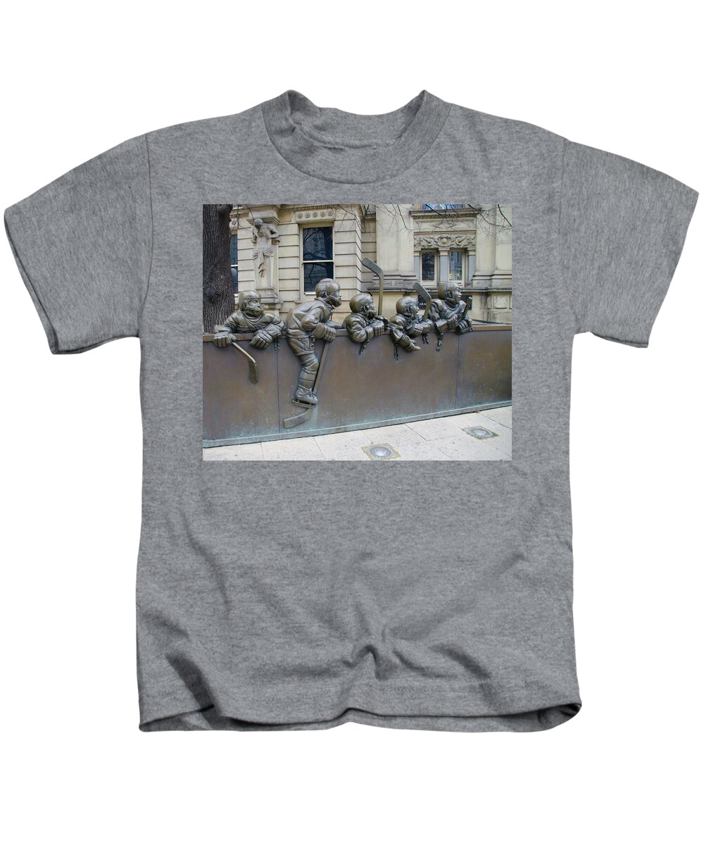 The Kids T-Shirt featuring the photograph The Hockey Hall of Fame - Toronto Canada by Bill Cannon
