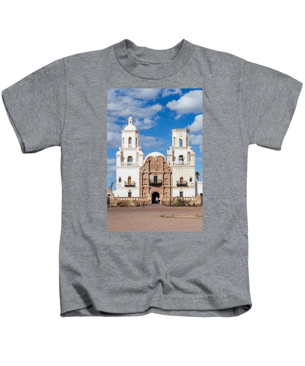 Architecture Kids T-Shirt featuring the photograph The Mission by Ed Gleichman