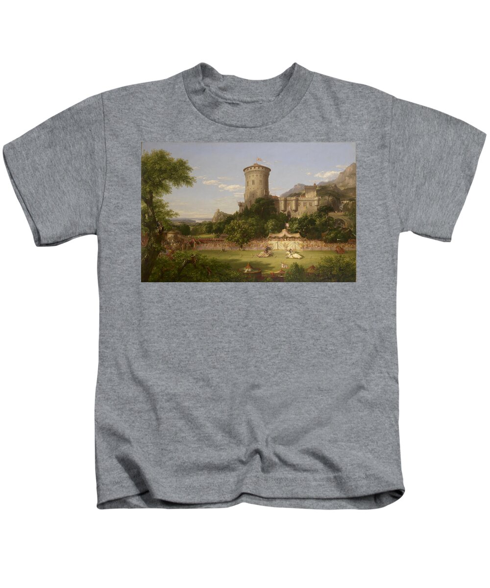 Thomas Cole Kids T-Shirt featuring the painting The Past 2 by Thomas Cole