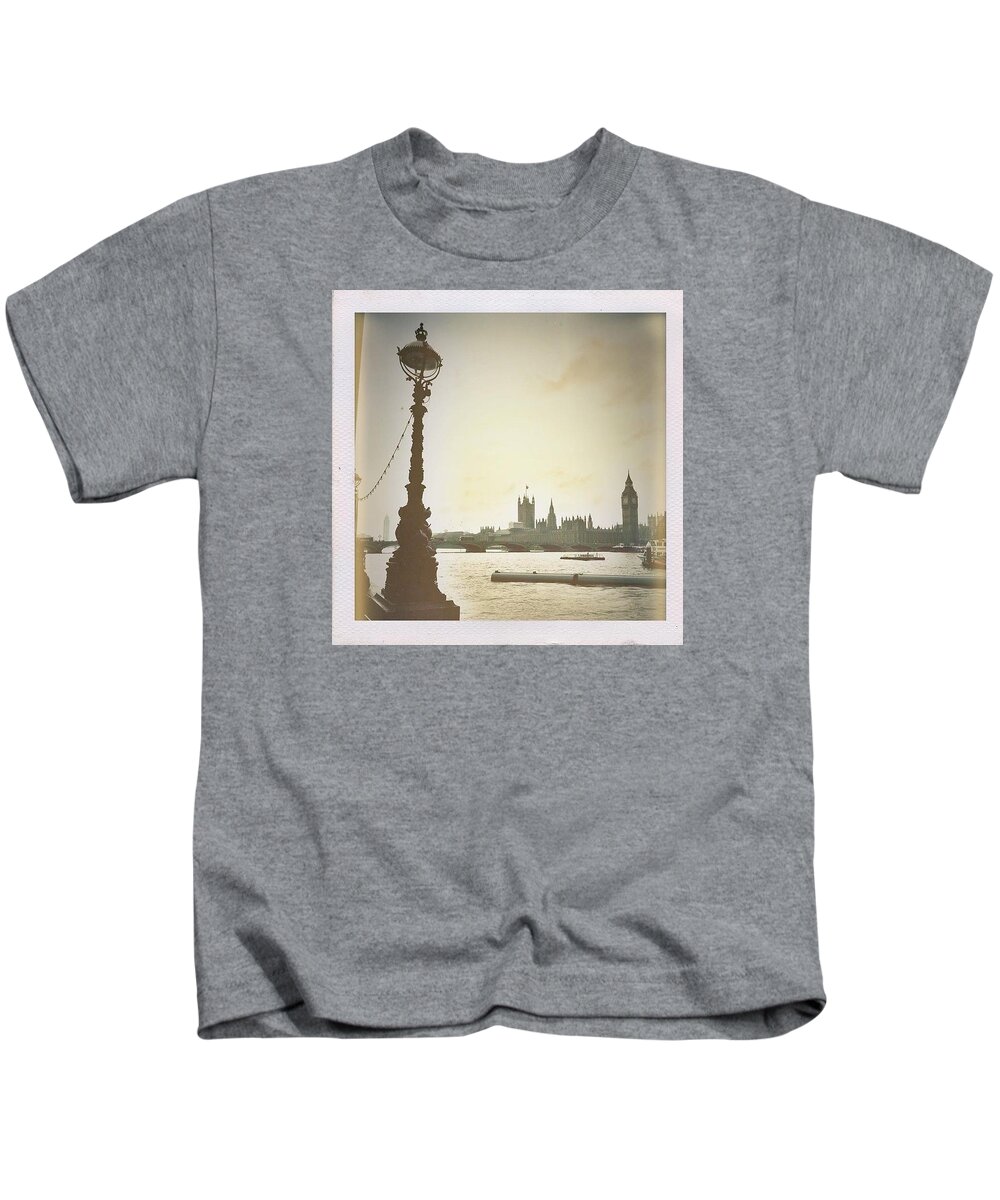 London Kids T-Shirt featuring the photograph The river Thames by Trystan Oldfield