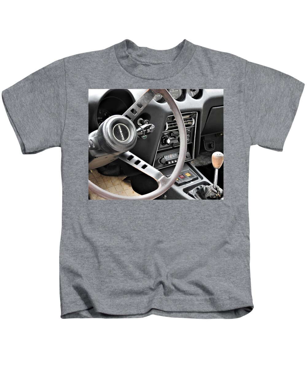 Vintage Cars Kids T-Shirt featuring the photograph The Sportscar Of The Seventies by Jan Gelders