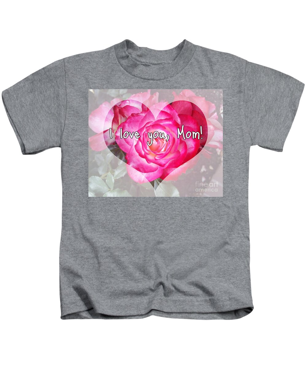 Hao Aiken Kids T-Shirt featuring the photograph To Mom With Love - I by Hao Aiken