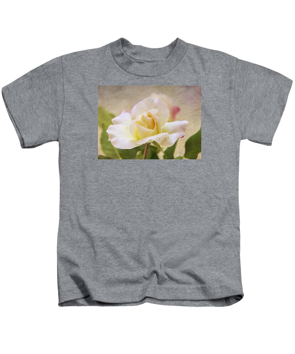 Rose Kids T-Shirt featuring the photograph Touch Of Pink by Cathy Kovarik