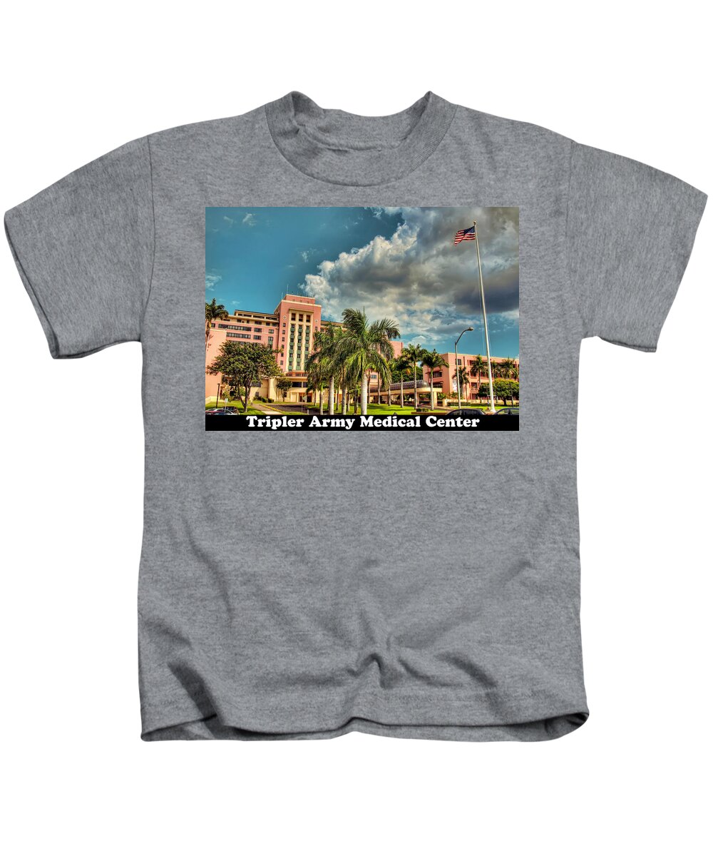Hawaii Kids T-Shirt featuring the photograph Tripler Card Sample by Dan McManus