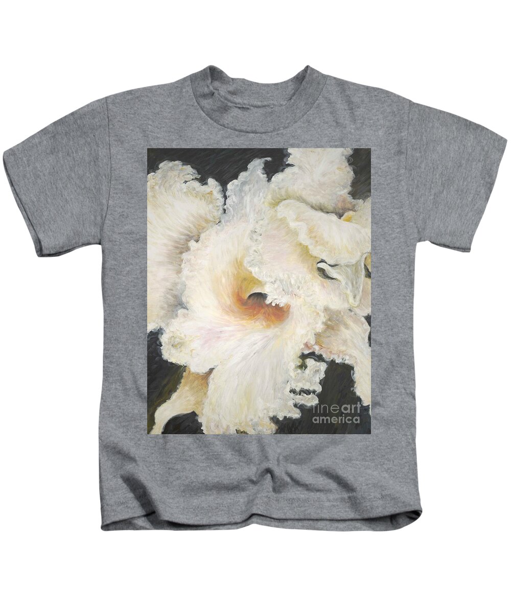 Flower Kids T-Shirt featuring the painting Tropical Flowers by Nadine Rippelmeyer