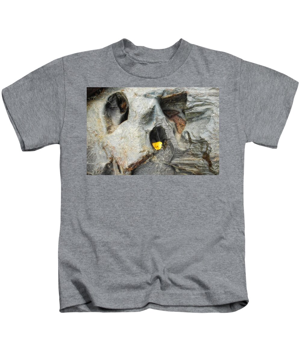 Rock Kids T-Shirt featuring the photograph Turned To Stone by Donna Blackhall