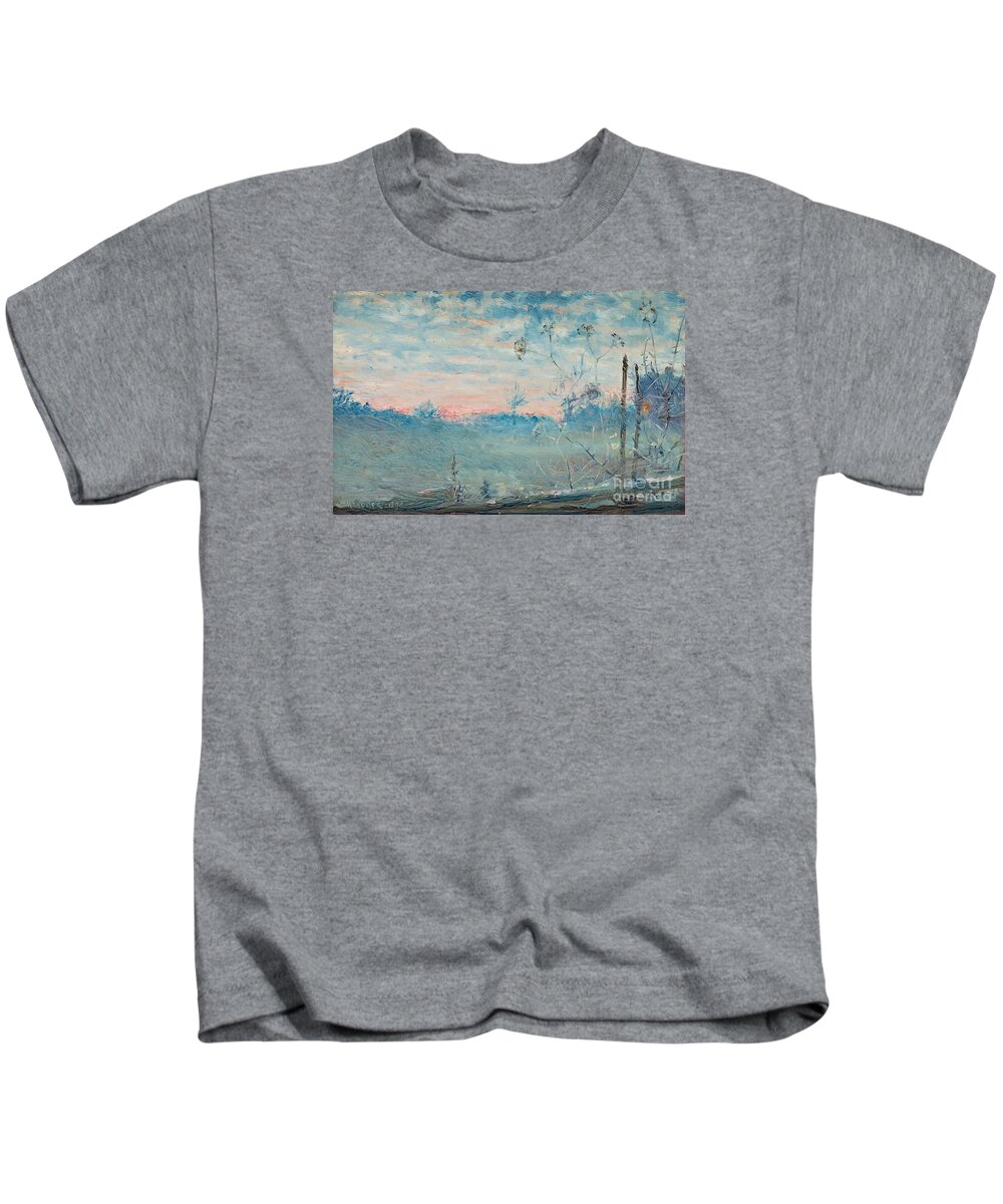 Nils Kreuger Kids T-Shirt featuring the painting Twilight by MotionAge Designs