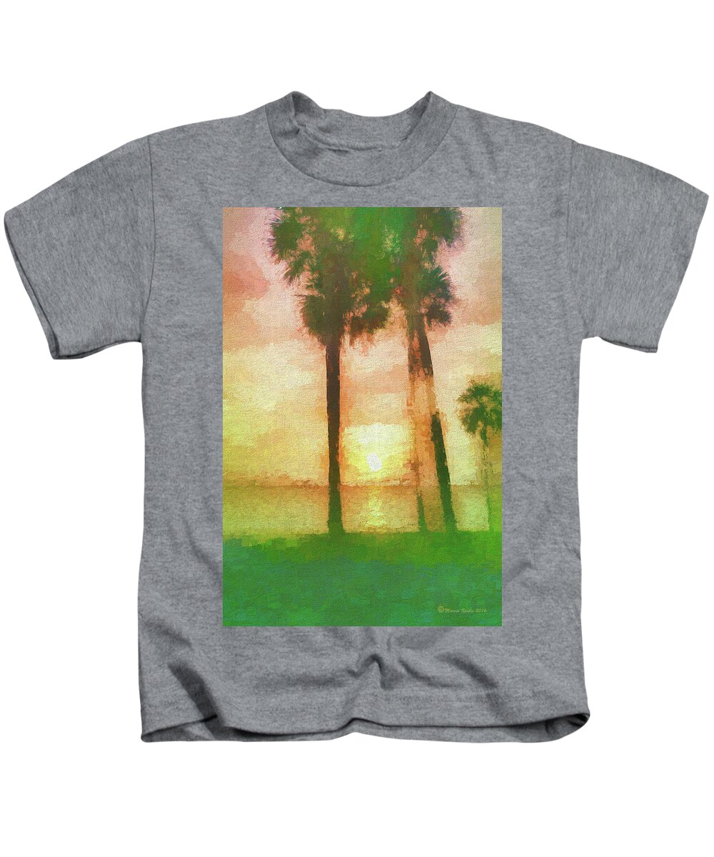 Beach Kids T-Shirt featuring the photograph Twilight Sun by Marvin Spates