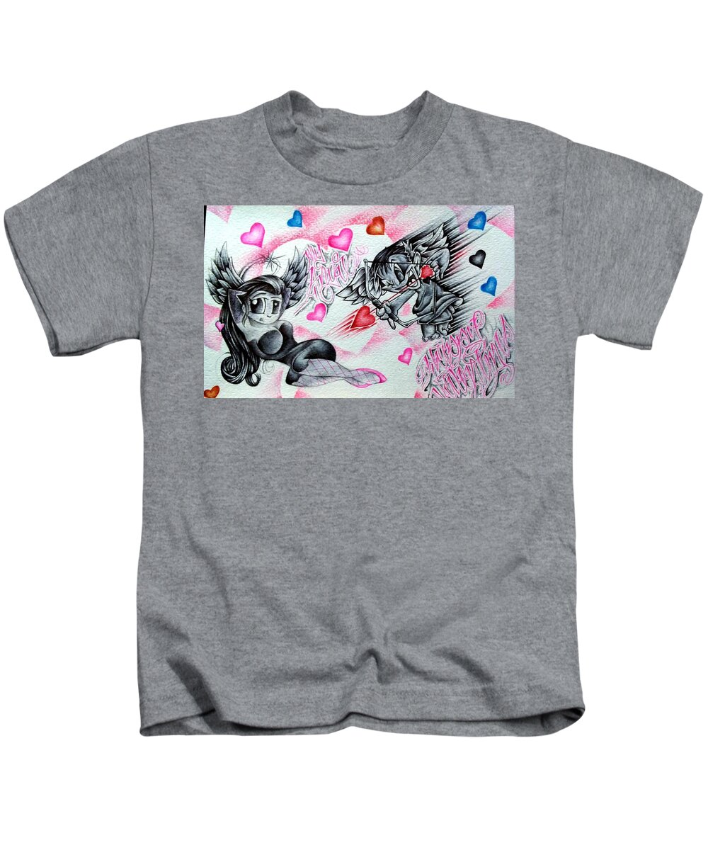 Prison Kids T-Shirt featuring the drawing Valentine by Pending