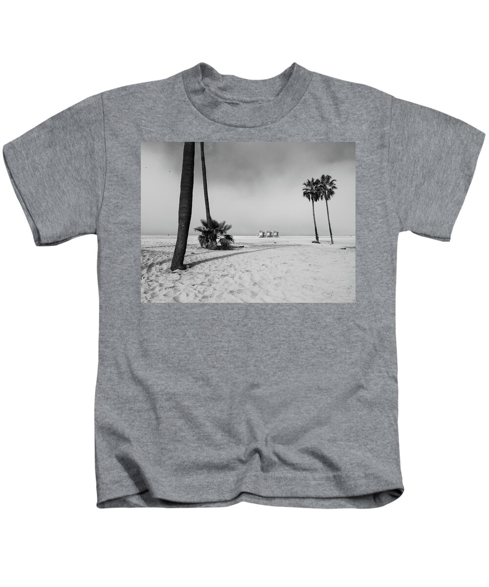 Holiday Kids T-Shirt featuring the photograph Venice beach by Alberto Zanoni