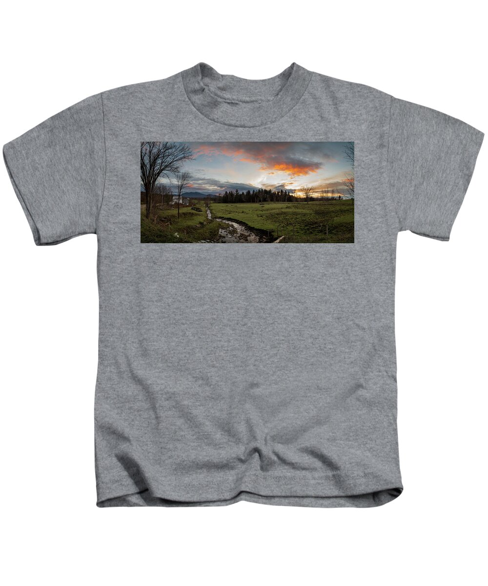 Vermont Kids T-Shirt featuring the photograph Vermont Sunset by Natalie Rotman Cote