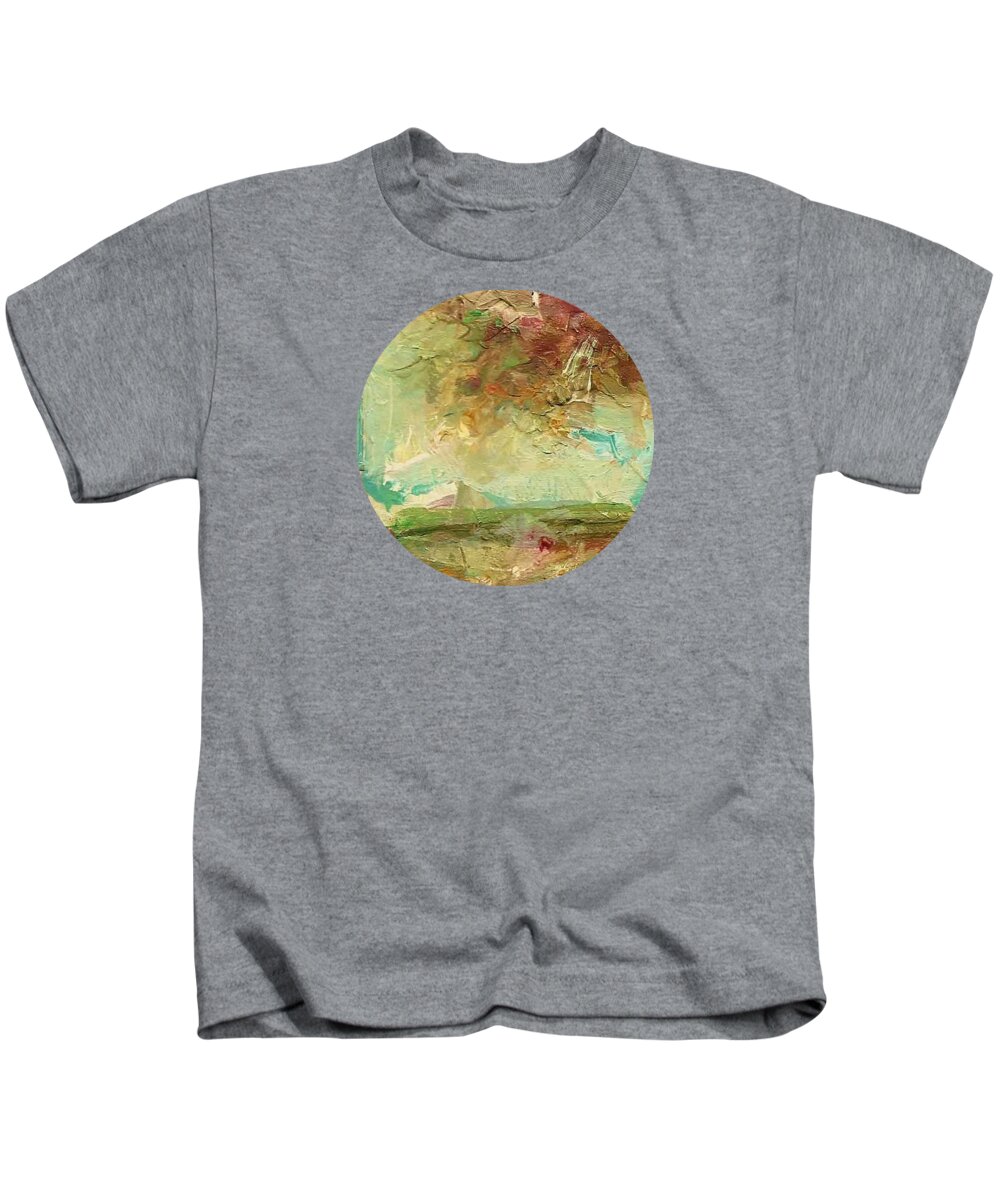 Landscape Kids T-Shirt featuring the painting Villa by Mary Wolf