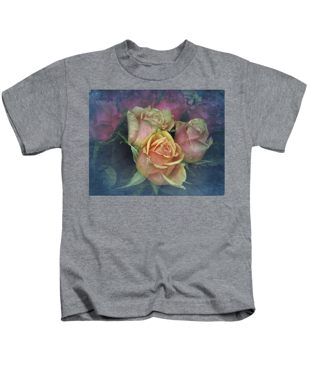 Roses Kids T-Shirt featuring the photograph Vintage Sunday Roses by Richard Cummings