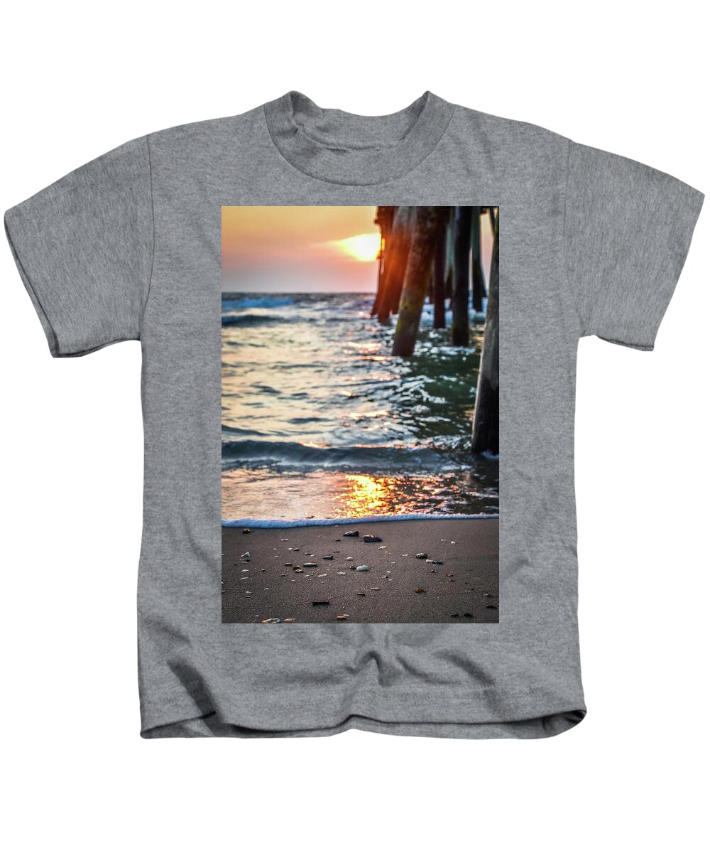 Virginia Beach Kids T-Shirt featuring the photograph Virginia Beach Summer Sunrise 28 by Larkin's Balcony Photography