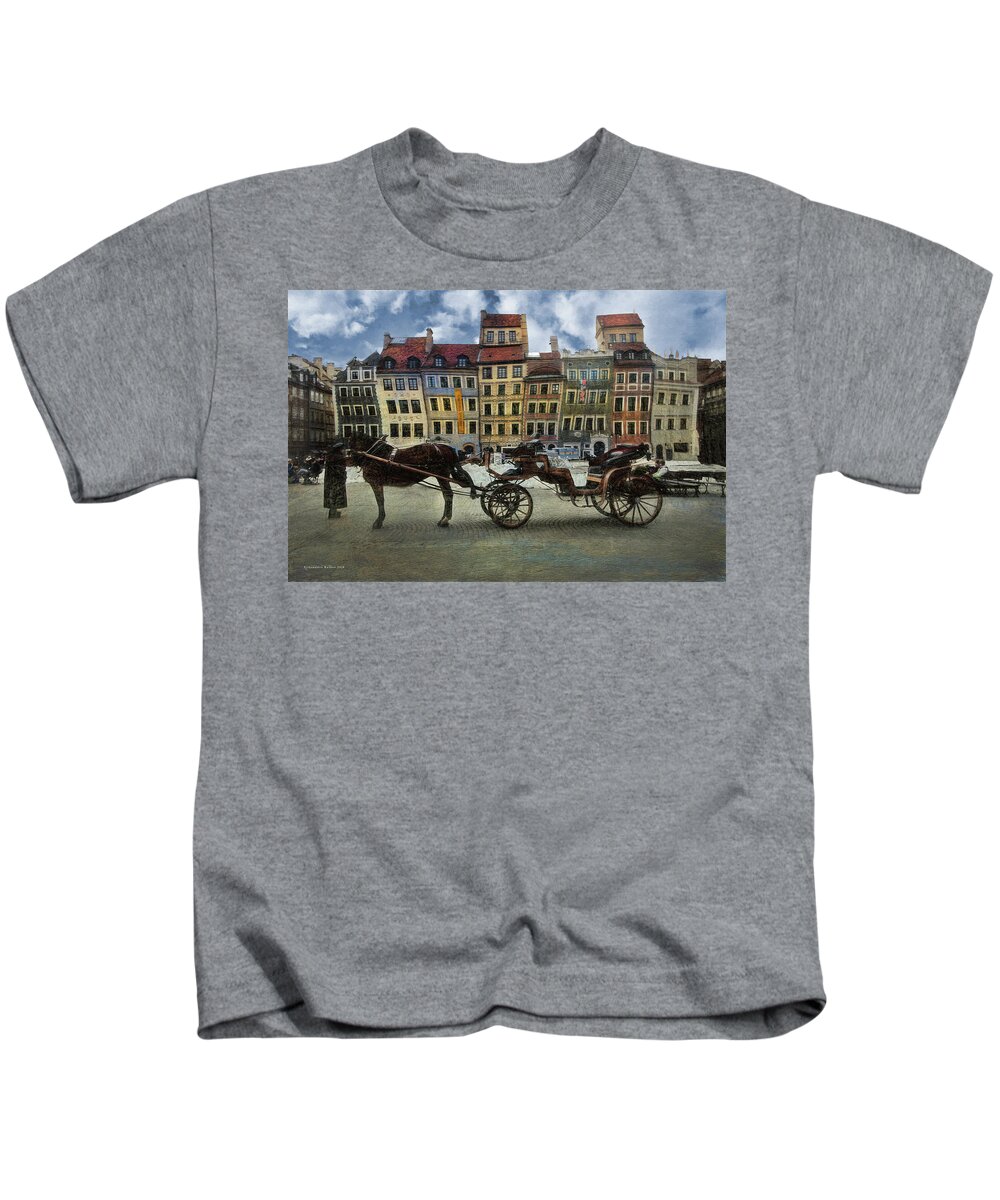  Kids T-Shirt featuring the photograph Old Town in Warsaw # 30 by Aleksander Rotner
