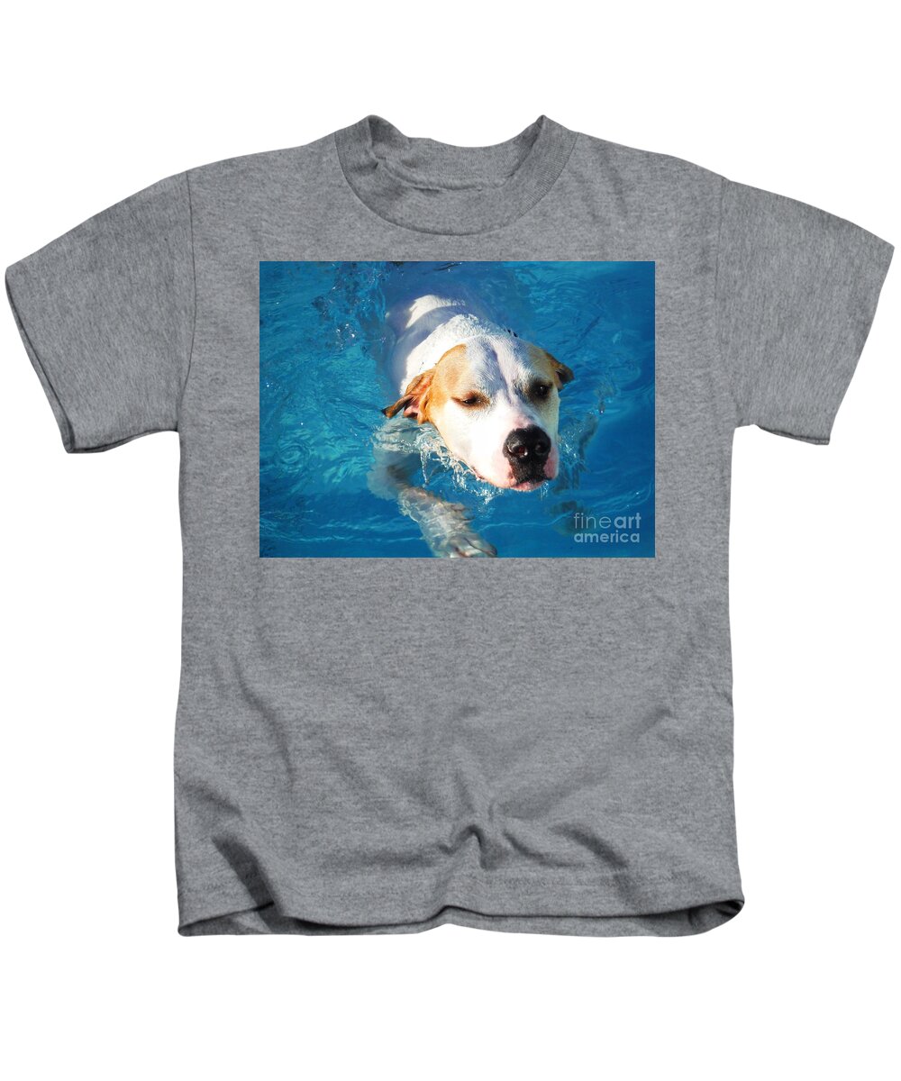 Water Dog Series Kids T-Shirt featuring the photograph Water Dogs Series 1 by Paddy Shaffer