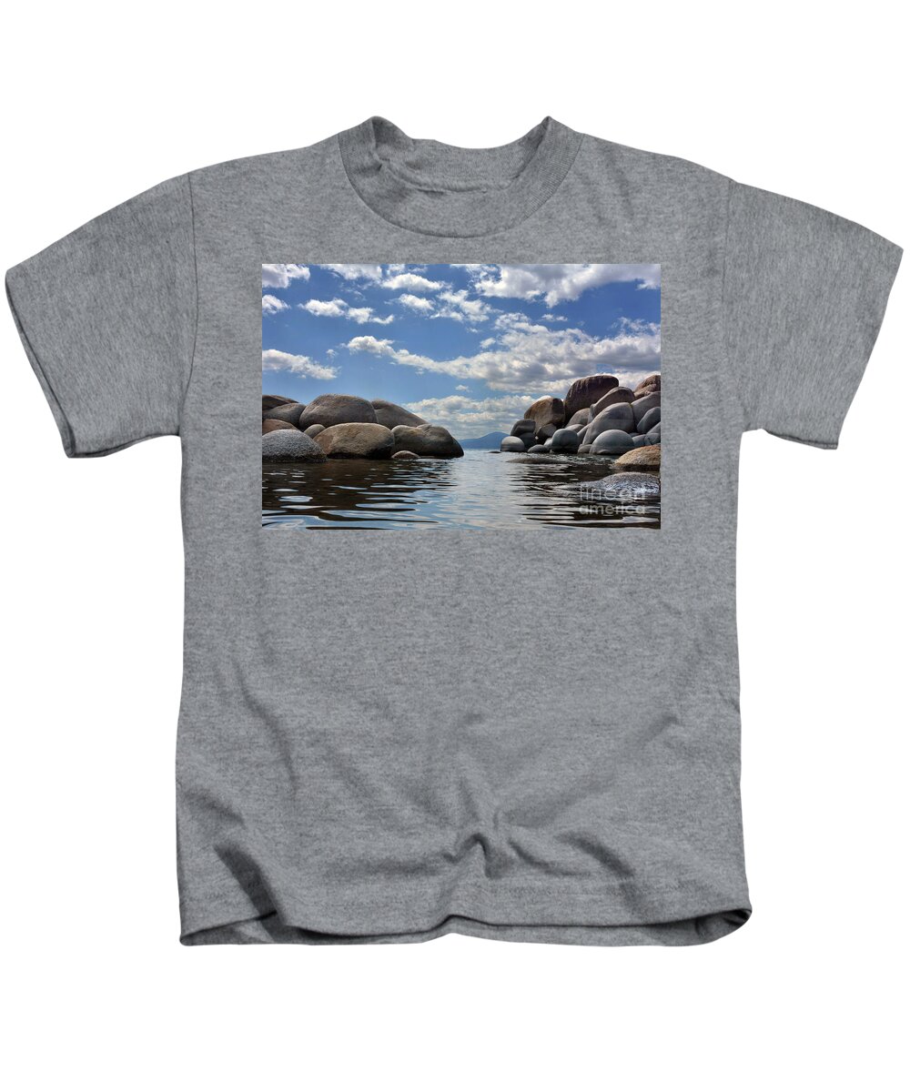 Water Kids T-Shirt featuring the photograph Water Level by Dan Holm
