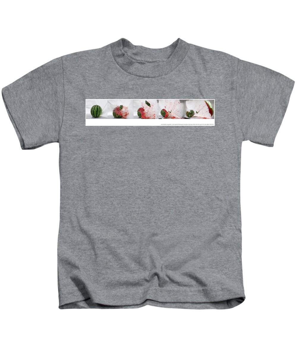 Shooting Kids T-Shirt featuring the photograph Watermelon Progression by Tim Dussault