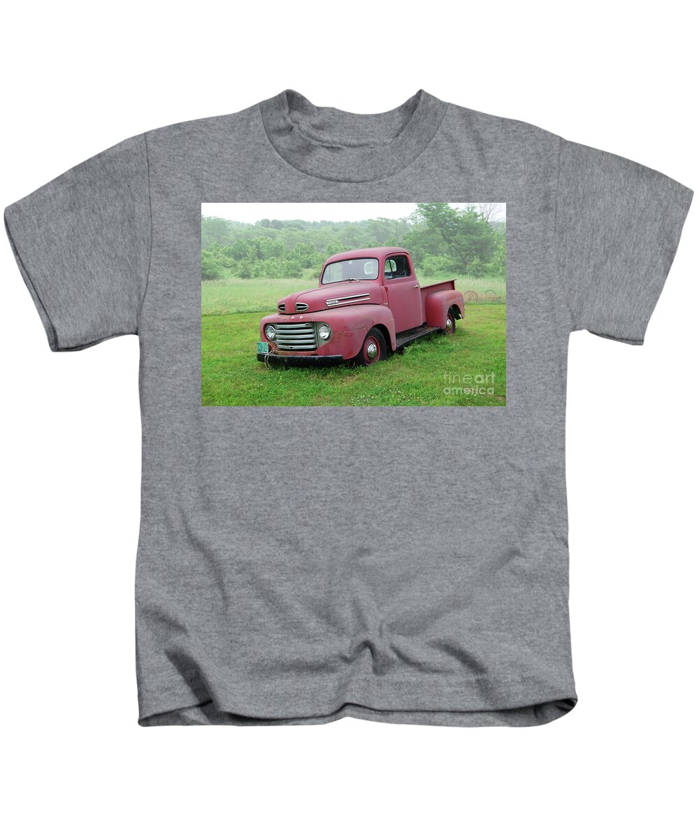 Ford Kids T-Shirt featuring the photograph Well, Maybe Tomorrow It Will Start... by Ron Long