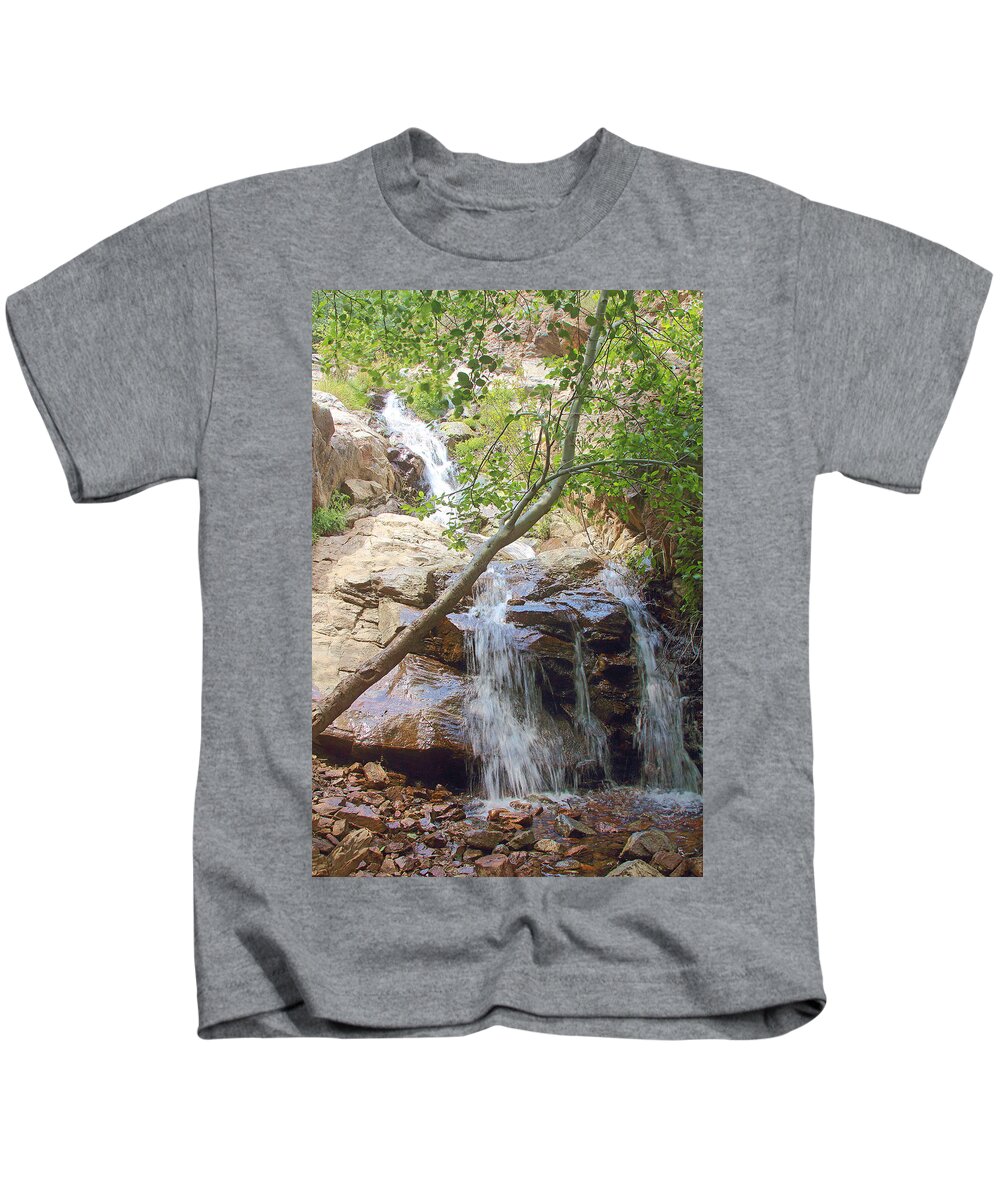 Western Side Of Etiwanda Falls Kids T-Shirt featuring the photograph Western Side Of Etiwanda Falls by Viktor Savchenko